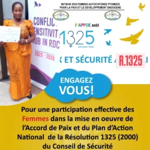 IFAPPDE s’engage pour l’opérationnalisation du PAN 1325 : 10 priorités pour renforcer le rôle des femmes dans la paix et le développement