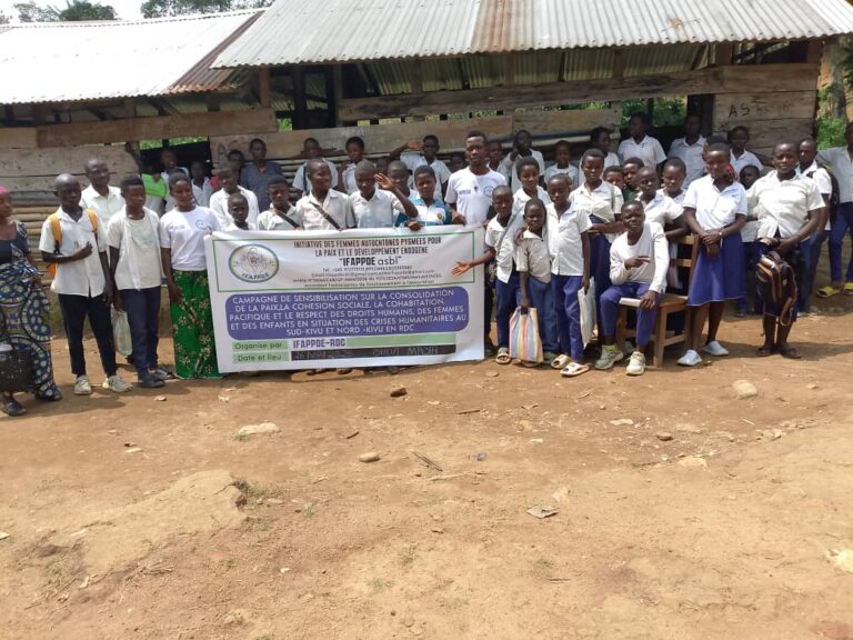 Kalehe : IFAPPDE-RDC sensibilise 89 élèves à la lutte contre les VBG et à la promotion du vivre-ensemble en milieu scolaire